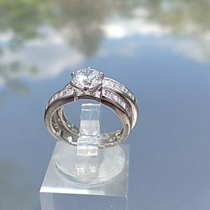 Nevada Silver brand sterling silver wedding set